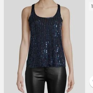Parker racer back sequin top- size L